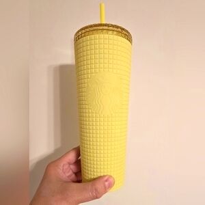 NWT Starbucks Matte Soft Touch Grid Venti Tumbler